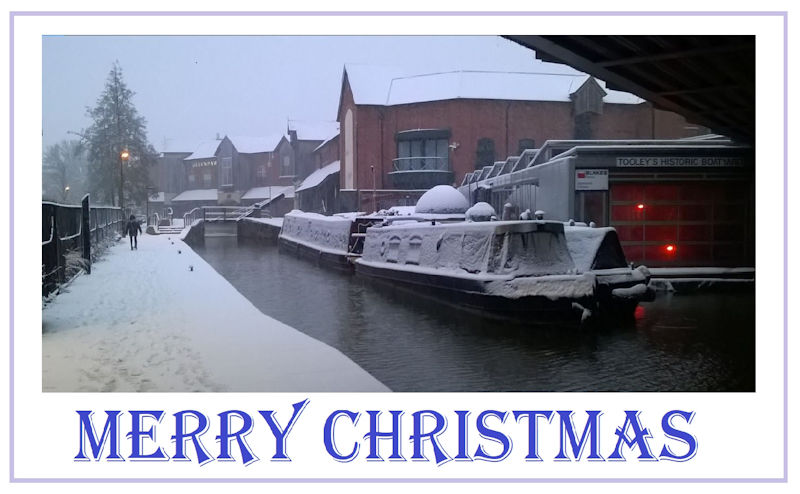 Christmas Snow on canal