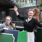 Frank Wise visit to Tooley's Boatyard